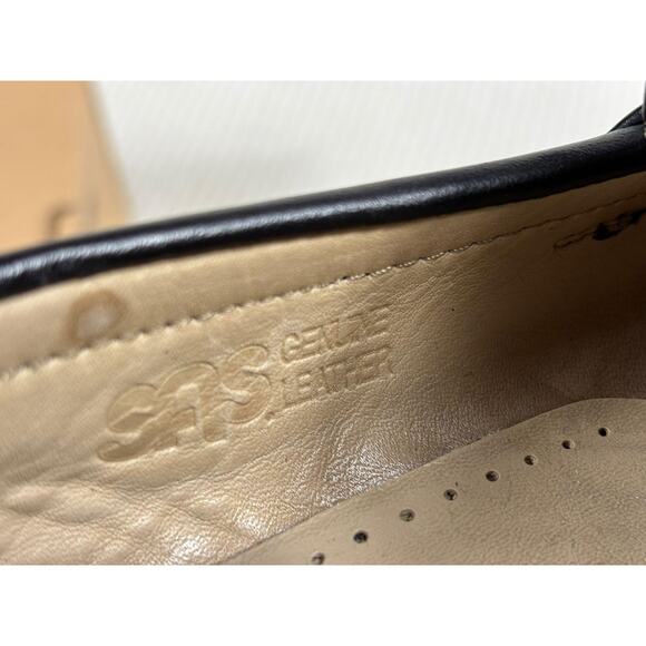 SAS Gentle Step Shoes Womens Size 7 Black Leather Penny Loafer Comfort Slip On - Picture 6 of 10